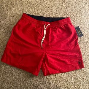 Polo Swim Trunks (Red)